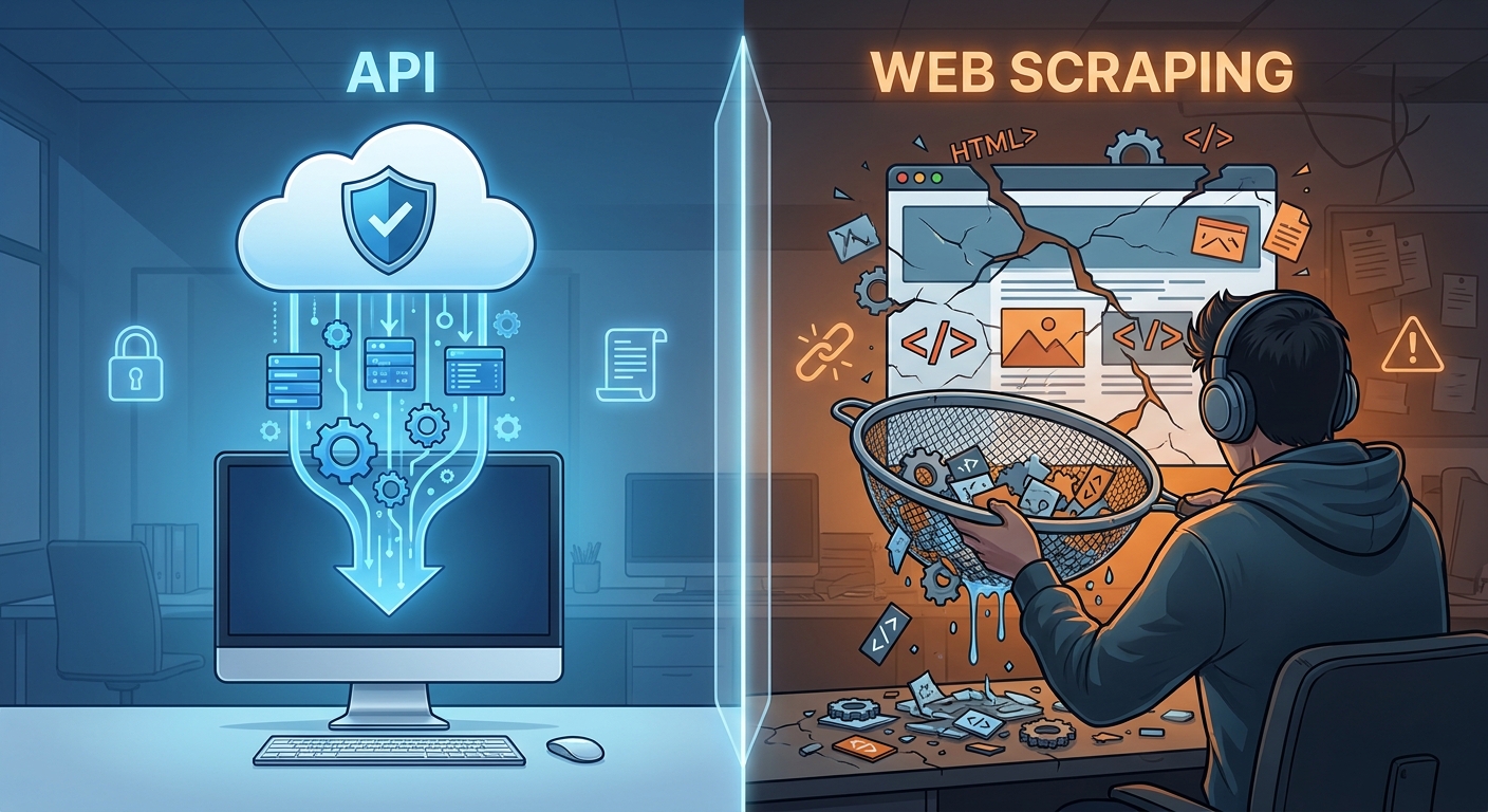 API 스크래핑 장점 단점