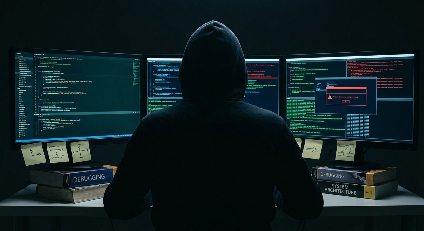 API 에러의 해결: 탐정처럼 원인을 찾고 있는 IT계 고수의 모습