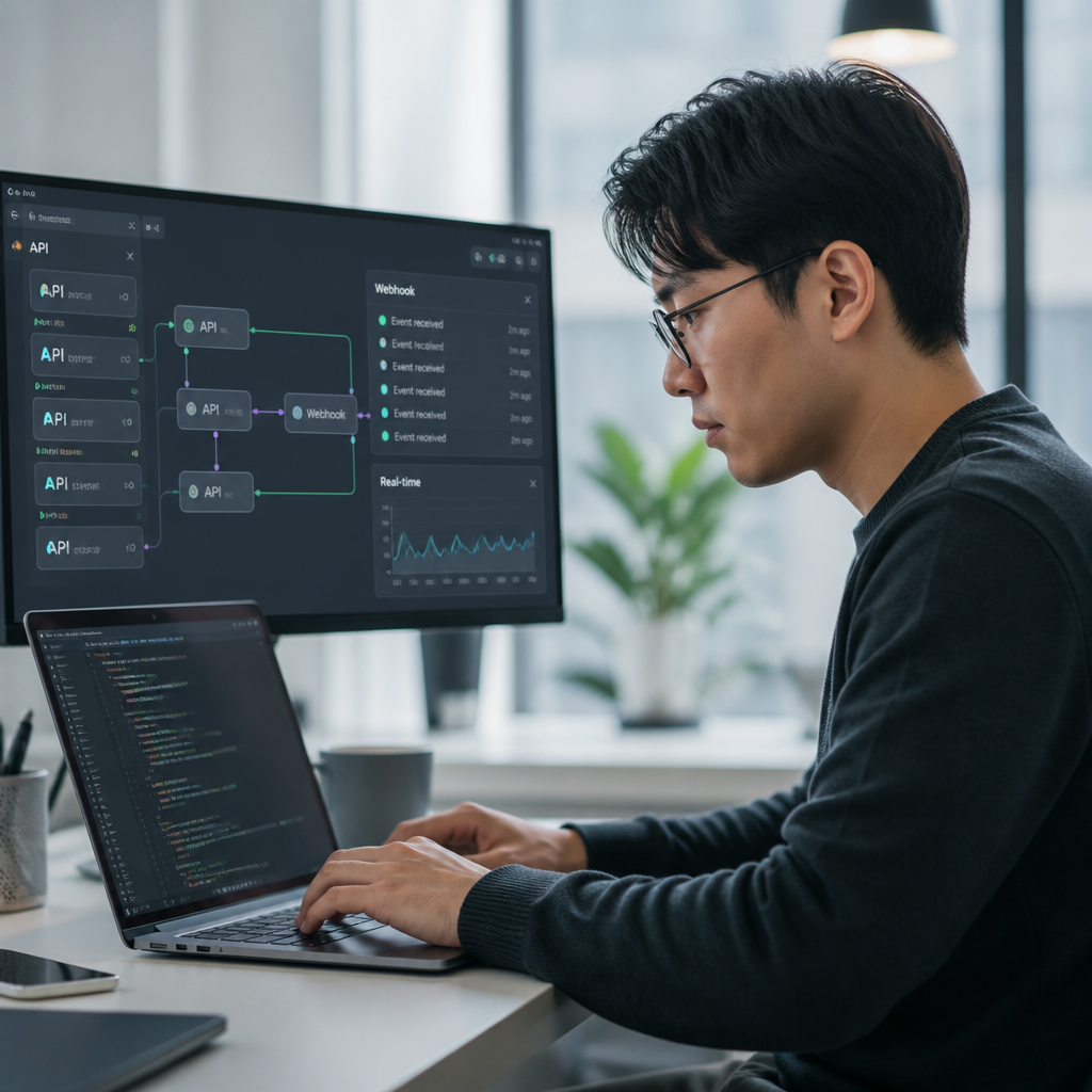 웹훅과 API 연동