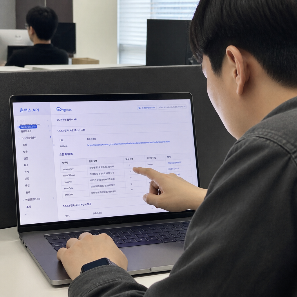 홈택스 API 문서